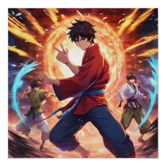 Póster Kung Fu Fighter 4 (Anverso)