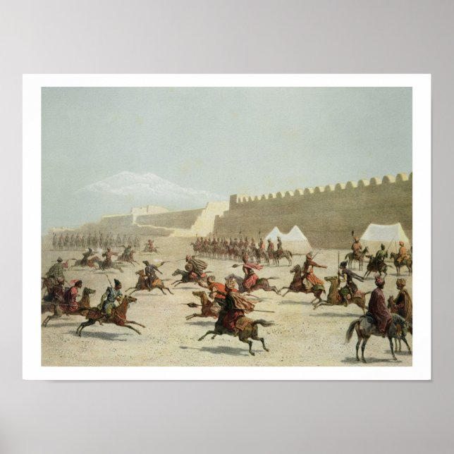 Póster Kurdish and Tatar Warriors at Sadar Abbat, Armenia (Frente)