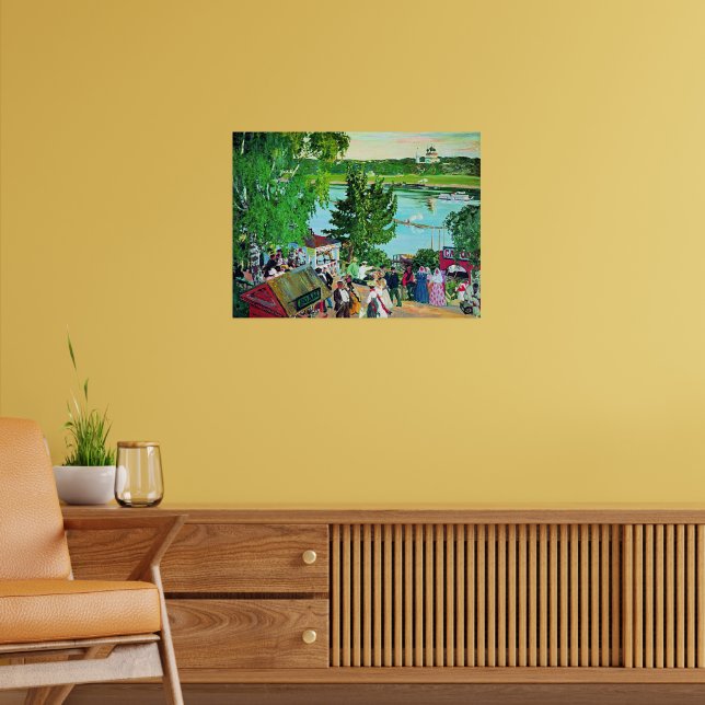 Póster Kustodiev - Paseo a lo largo del Volga, (Salón 2)