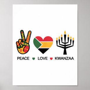 Póster Kwanzaa Africanhappy Kwanzaa