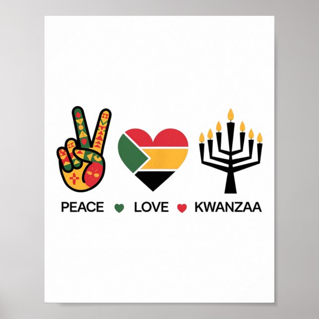 Póster Kwanzaa Africanhappy Kwanzaa (Frente)