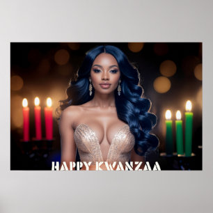 PÓSTER KWANZAA - FELIZ KWANZAA