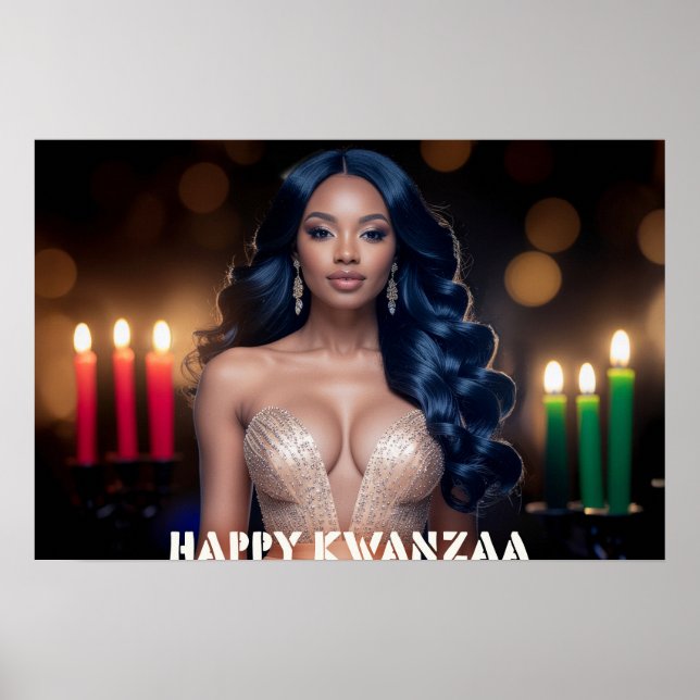 PÓSTER KWANZAA - FELIZ KWANZAA (Frente)