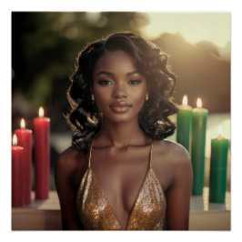 PÓSTER KWANZAA - FELIZ KWANZAA - 