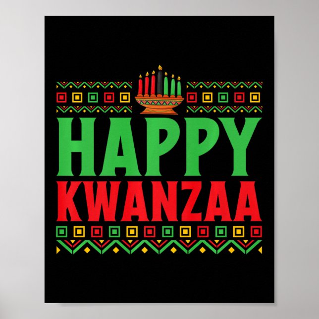 Póster Kwanzaa - Feliz Kwanzaa (Frente)