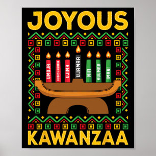 Póster Kwanzaa - Joyous Kwanzaa