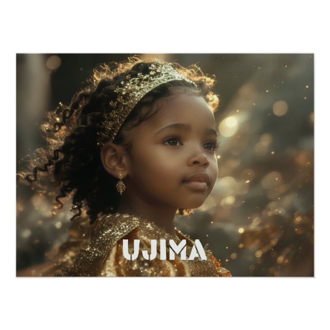 PÓSTER KWANZAA - UJIMA - (Anverso)