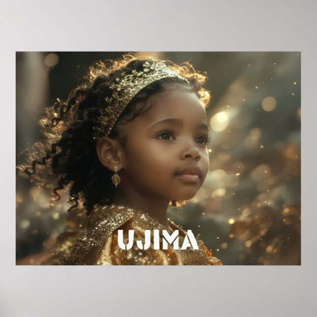 PÓSTER KWANZAA - UJIMA - (Frente)