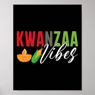 Póster Kwanzaa Vibes Festival Afroamericano de la Cosecha