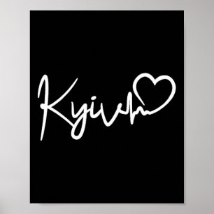 Póster Kyiv Latido de la ciudad de Kiev Ucrania 