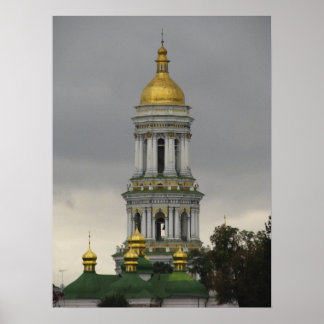 Póster Kyiv Pechersk Lavra, Iglesia, Torre