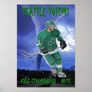 Póster Kyle Stoumbaugh - Seattle Totems