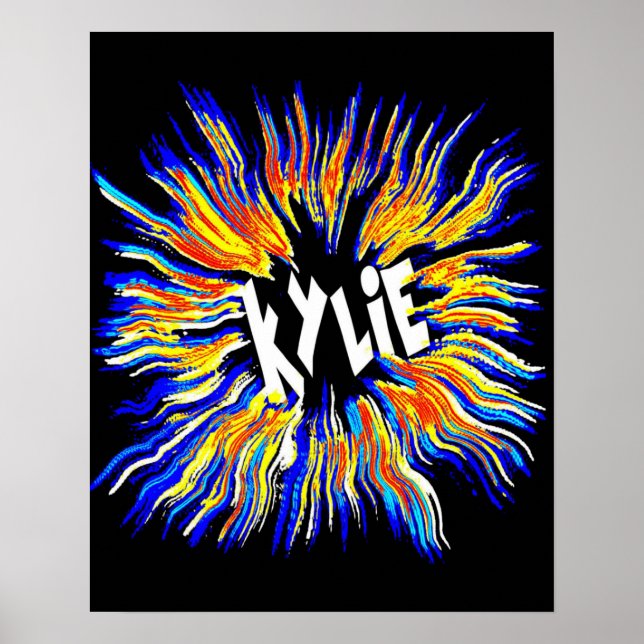 Póster Kylie Name Art (Frente)