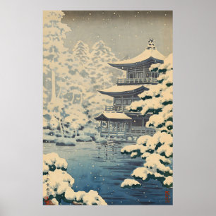 Póster Kyoto Kinkakuji Temple-Tsuchiya Koitsu