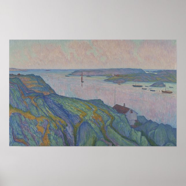 Póster Kyrkesund, 1911 (oil on canvas) (Frente)