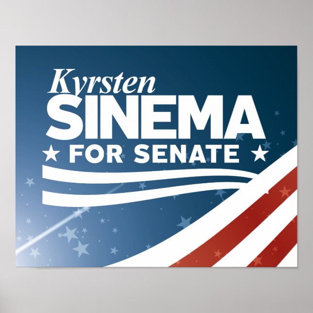 Póster Kyrsten Sinema 2018 (Frente)