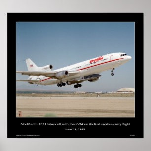 Póster L-1011 modificado saca con el X-34