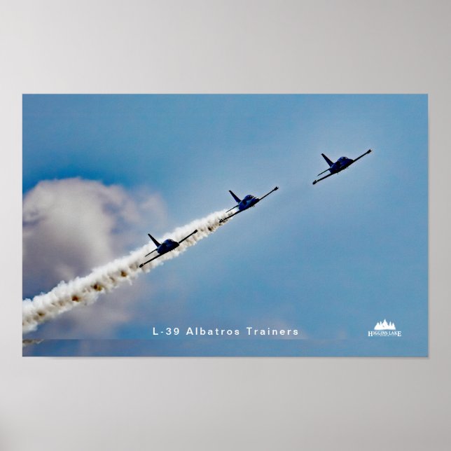 Póster L-39 Aviones de entrenamiento de Albatros sobre el (Frente)