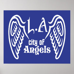 Póster L.A. Wings personalizado poster de color