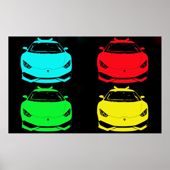 Póster ~L ambo Pop Art~ PERSONALIZAR IT! (Frente)