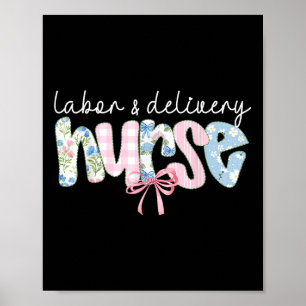 Póster L& De Trabajo Y Entrega;d Enfermera Coquette Bo