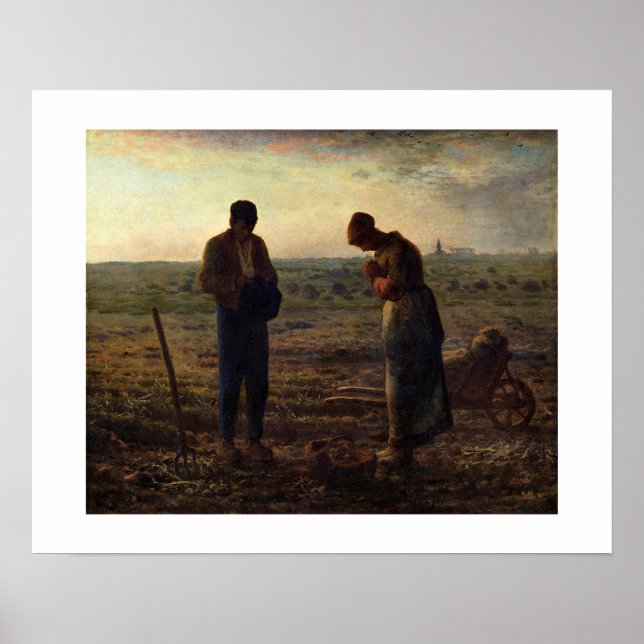 Póster L’Angélus (The Angelus) – Jean-François Millet (Frente)