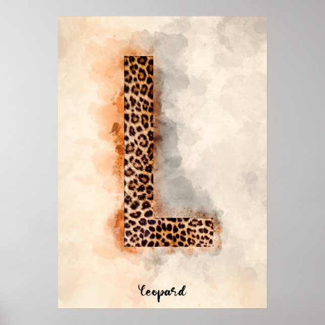 Póster L es para Leopard (Frente)