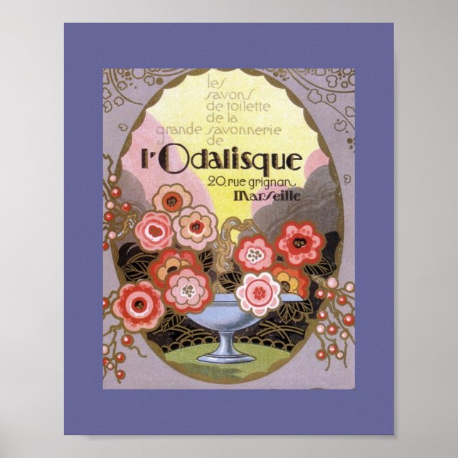 Póster l Etiqueta Odalisque Perfume (Frente)