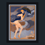 Póster "L' Etourdie" Art Deco 1927<br><div class="desc">1927 Art Deco Print de Fabius Lorenzi titulada "L'Etourdie.</div>