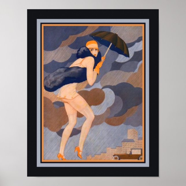 Póster "L' Etourdie" Art Deco 1927 (Frente)