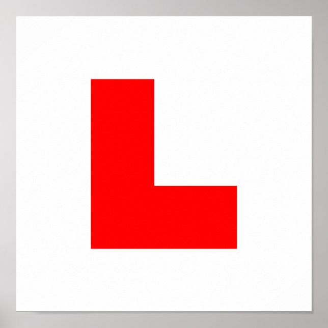 Póster L-Plate Learner Driver / Bachelorette Hen Night (Frente)