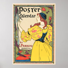 Póster L PRANG y CO Magazine Poster Calendar Louis Rhead