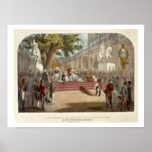 Póster La abertura de la reina Victoria del PA industrial