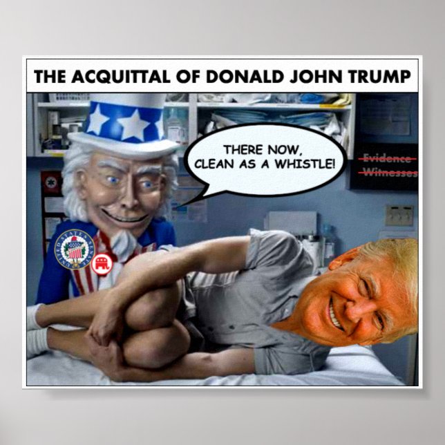 Póster La absolución del Poster Donald John Trump (Frente)