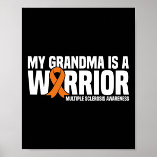 Póster La Abuela Es Una Guerrera Señora Esclerosis Múltip