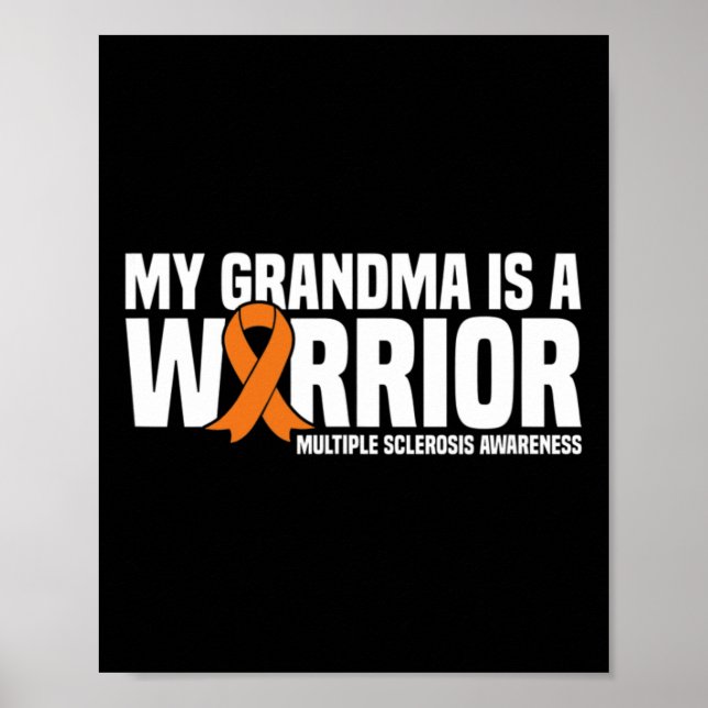 Póster La Abuela Es Una Guerrera Señora Esclerosis Múltip (Frente)