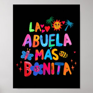 Póster La Abuela Más Bonita Mamá Cute Día de la Madre