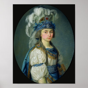 Póster La actriz y el cantante Praskovya Zhemchugova
