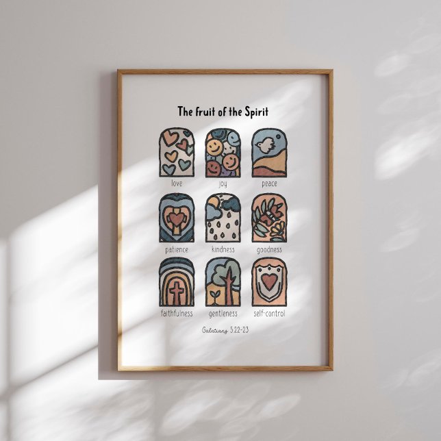 Póster La acuarela boho el fruto del poster espiritual (Subido por el creador)