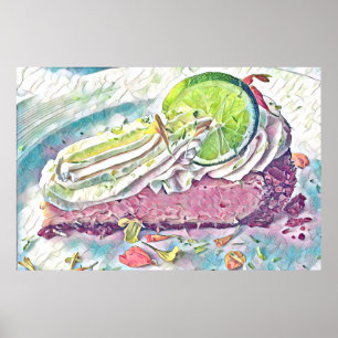 Póster La acuarela de cal de Key West, Florida