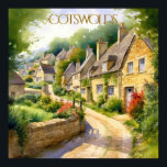 Póster La acuarela encantadora en los viajes de Cotswolds<br><div class="desc">Este poster representa realmente la visión mágica que tenemos de esos pequeños pueblos en la región de Cotswolds del Reino Unido — el encanto de los caminos, casas y flores y la historia detrás de ellos. Disfruta del encantador poster por ti mismo o como regalo. Si tiene alguna pregunta, sólo...</div>