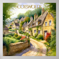 La acuarela encantadora en los viajes de Cotswolds