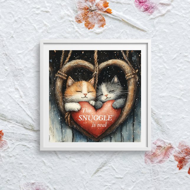 Póster La acurrucarse es un amor gato muy acogedor (Subido por el creador)