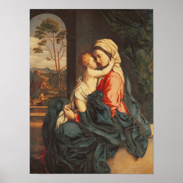 Póster La adopción de la Virgen y el Niño (Frente)
