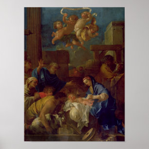 Póster La adoración de los pastores