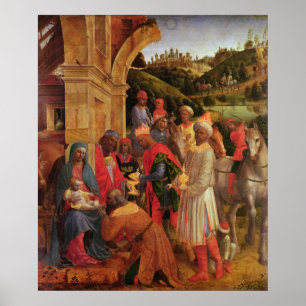 Póster La adoración de los reyes