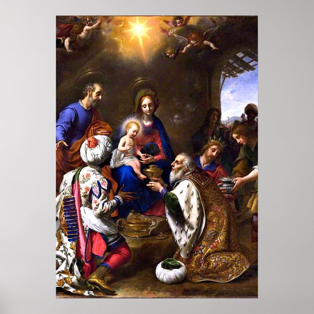 Póster La adoración de los reyes (Frente)