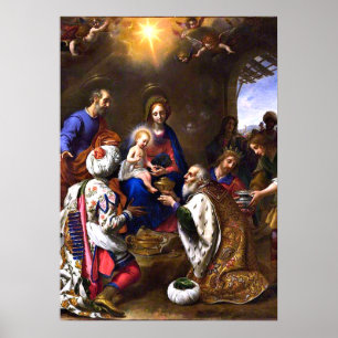 Póster La adoración de los reyes