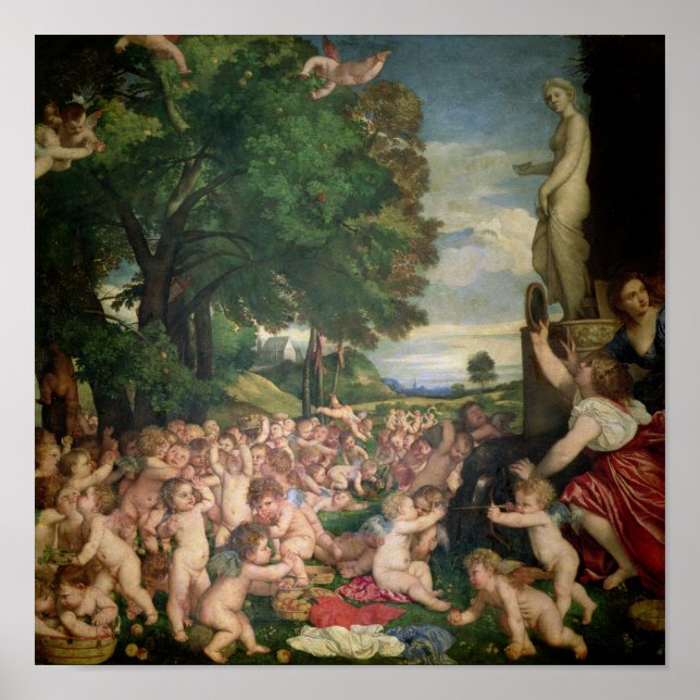 Póster La adoración de Venus, 1519 (Frente)