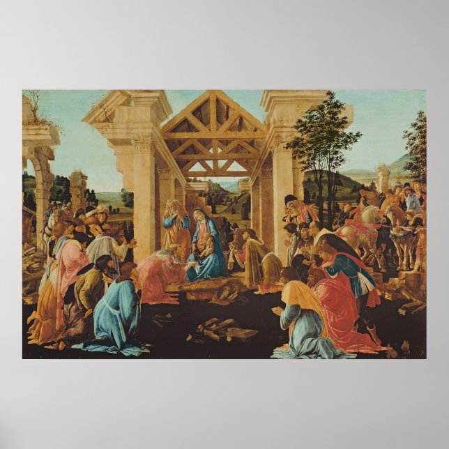 Póster La Adoración del Magi, c.1478-82 (Frente)